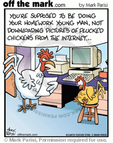 Internet Cartoon Porn - Chicken Porn - off the mark cartoons