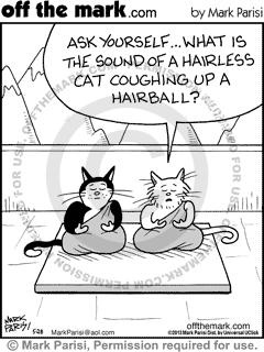 Hairball Cartoons & Comics by off the mark cartoons